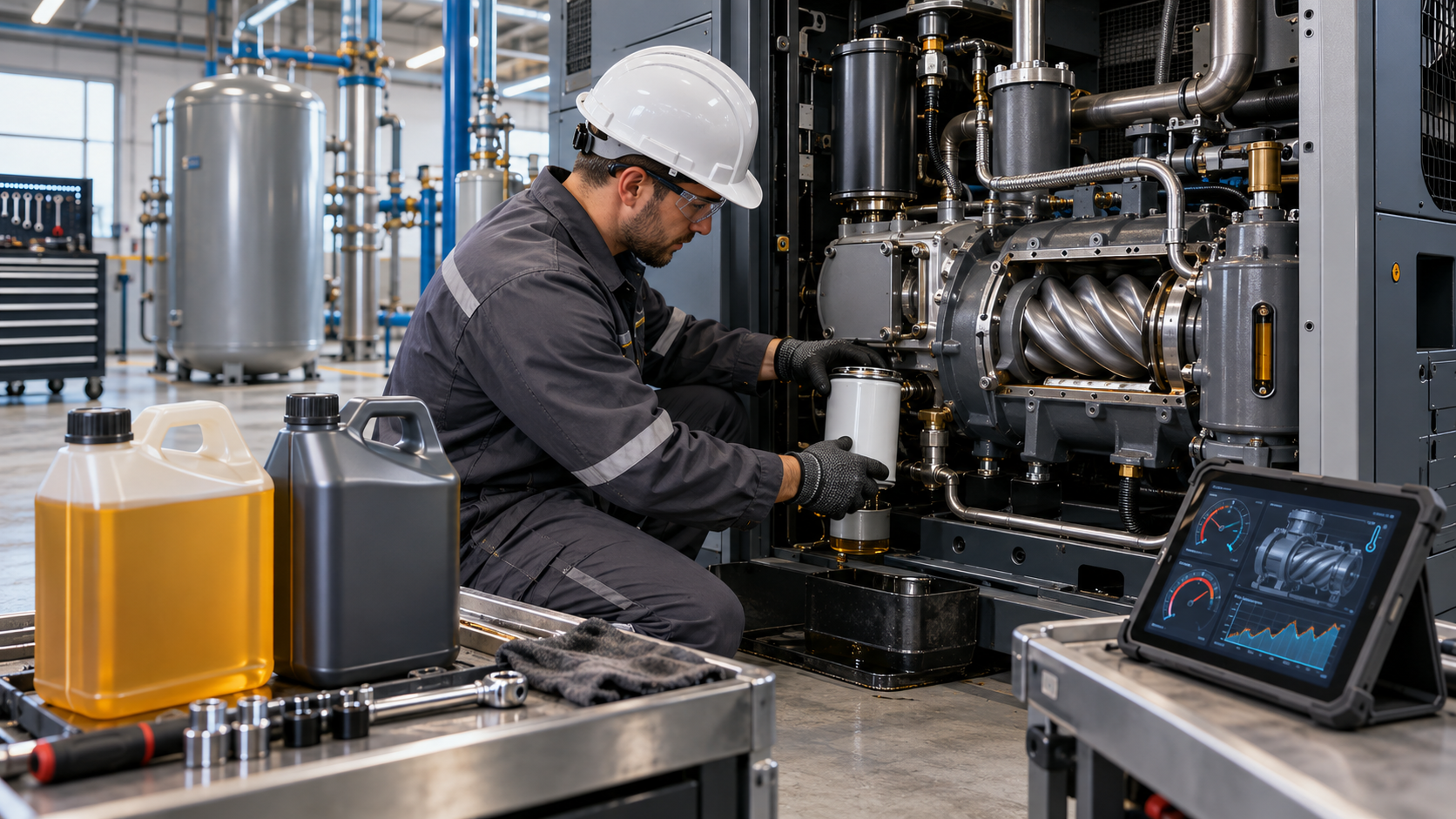 Nova Linha De Lubrificantes Amplia Opções Para Manutenção De Compressores De Parafuso